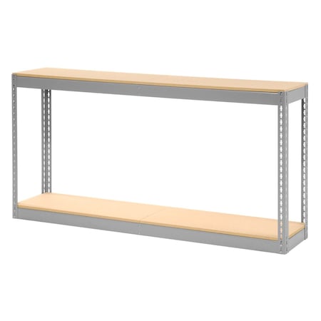 Global Industrial Record Storage Without Boxes 72inW x 15inD x 36inH, Gray 130162